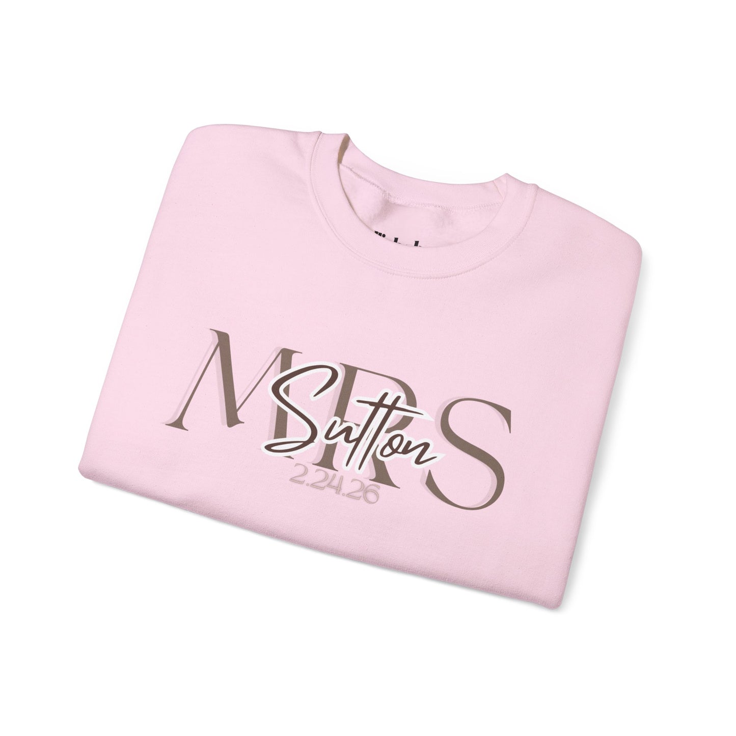 Wedding Colors Crewneck Sweatshirt, Future Wifey Bride Gift, Bridal Party, Customized Wedding Mrs. Top, Personalized Bachelorette