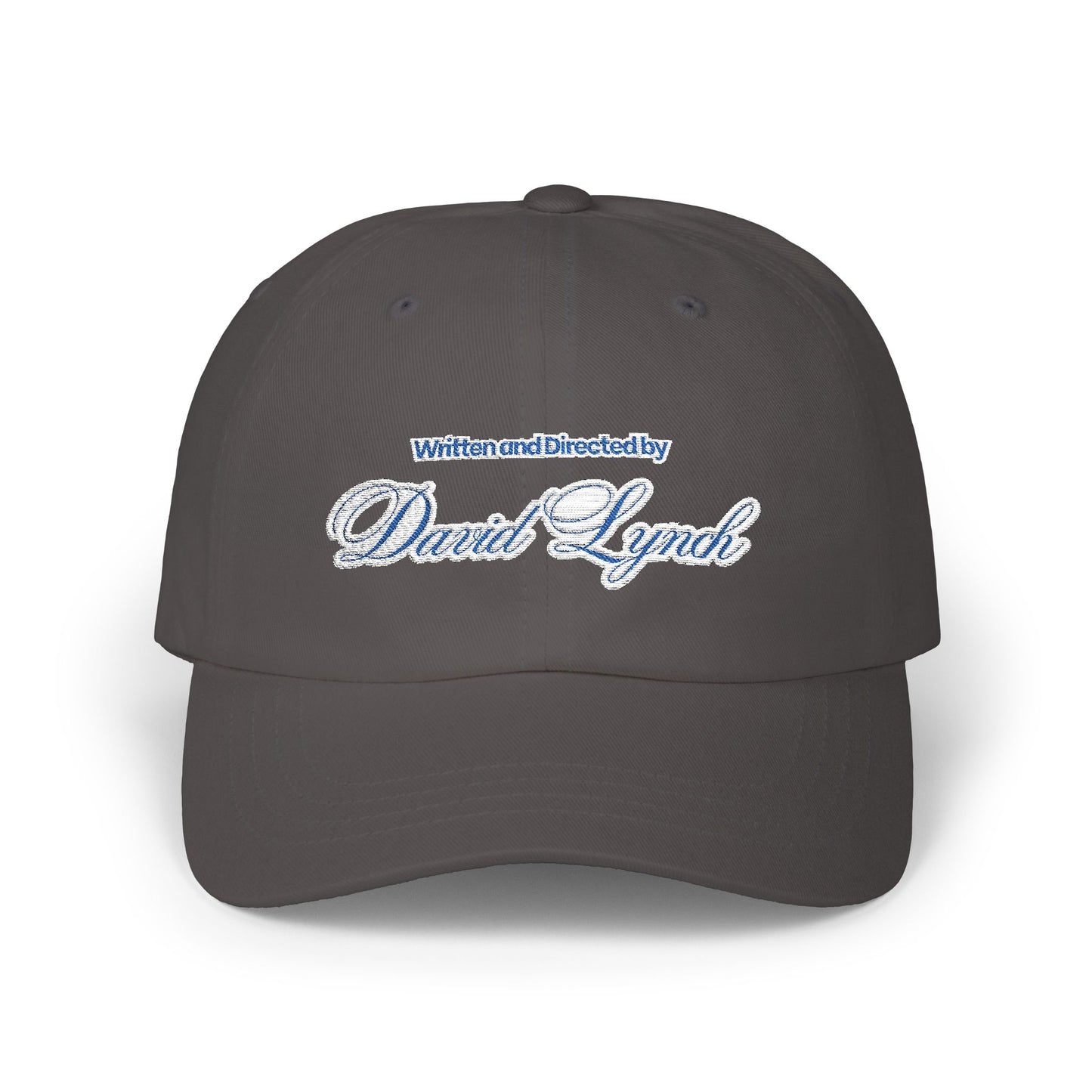 Embroidered Dad Cap, David Lynch Inspired Hat, Minimalist Baseball Cap, Retro Hipster Cap, Creative Visionary Gift, Black Dad Hat