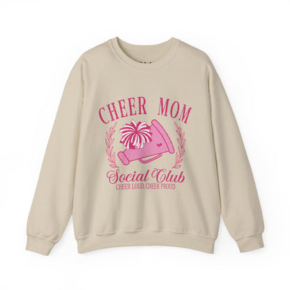 Cheer Mom Social Club Sweatshirt, Gift for Cheer Moms, Practice, Late Nights, Comp Mornings, Unisex Crewneck, Driving, Running Around
