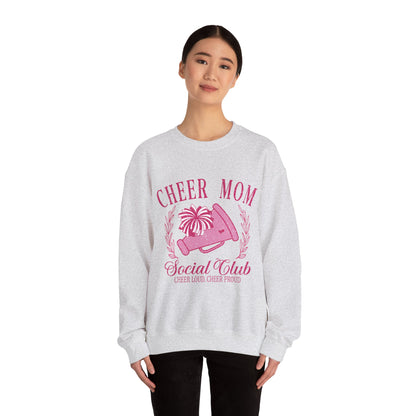 Cheer Mom Social Club Sweatshirt, Gift for Cheer Moms, Practice, Late Nights, Comp Mornings, Unisex Crewneck, Driving, Running Around