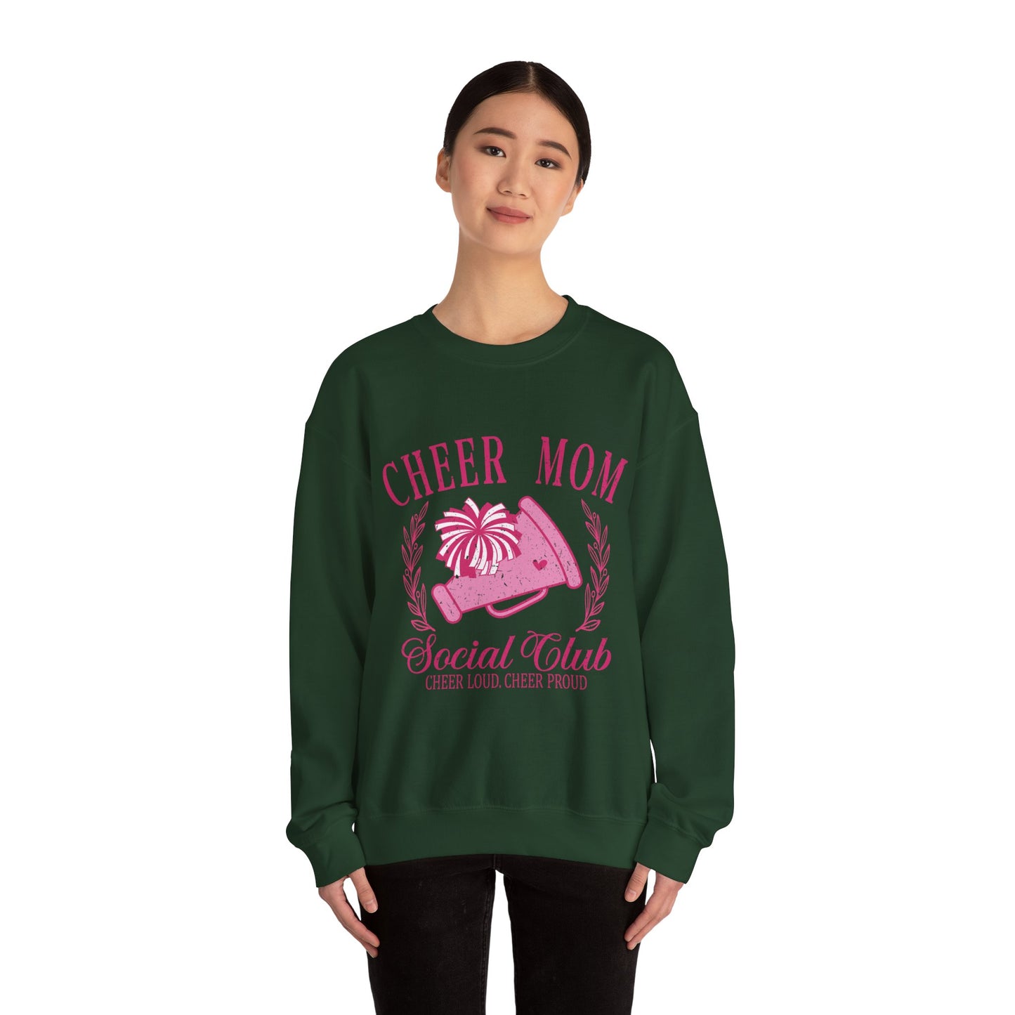 Cheer Mom Social Club Sweatshirt, Gift for Cheer Moms, Practice, Late Nights, Comp Mornings, Unisex Crewneck, Driving, Running Around