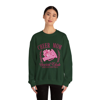 Cheer Mom Social Club Sweatshirt, Gift for Cheer Moms, Practice, Late Nights, Comp Mornings, Unisex Crewneck, Driving, Running Around