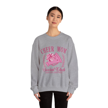 Cheer Mom Social Club Sweatshirt, Gift for Cheer Moms, Practice, Late Nights, Comp Mornings, Unisex Crewneck, Driving, Running Around