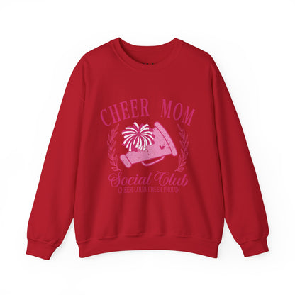 Cheer Mom Social Club Sweatshirt, Gift for Cheer Moms, Practice, Late Nights, Comp Mornings, Unisex Crewneck, Driving, Running Around