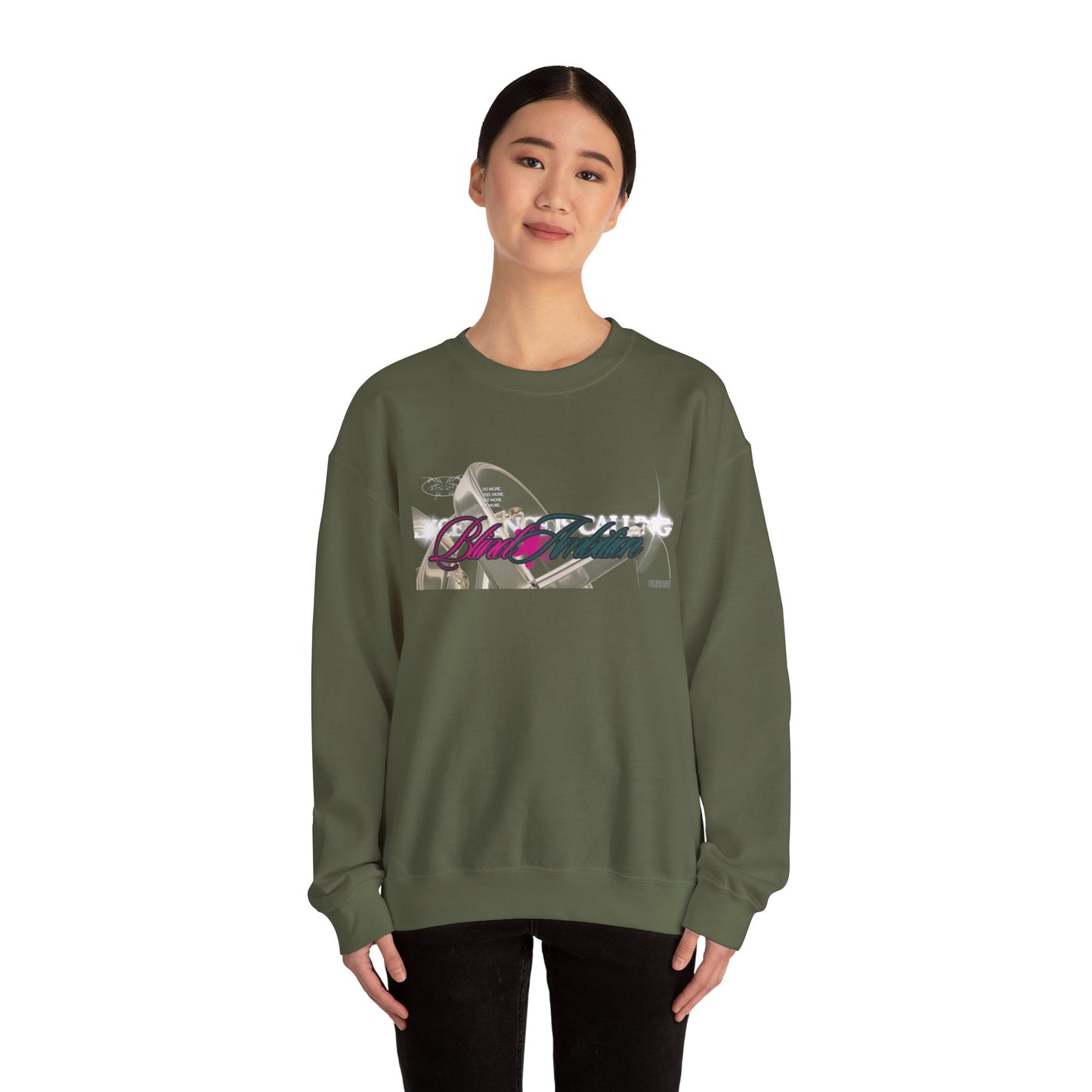 Blind Ambition (Excellence is Calling) Unisex Crewneck Sweatshirt, Trendy Streetwear, Comfy Gift for Friends, Everyday Casual Wear, Stylish