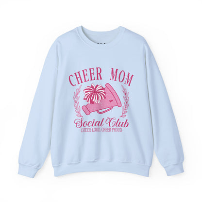 Cheer Mom Social Club Sweatshirt, Gift for Cheer Moms, Practice, Late Nights, Comp Mornings, Unisex Crewneck, Driving, Running Around