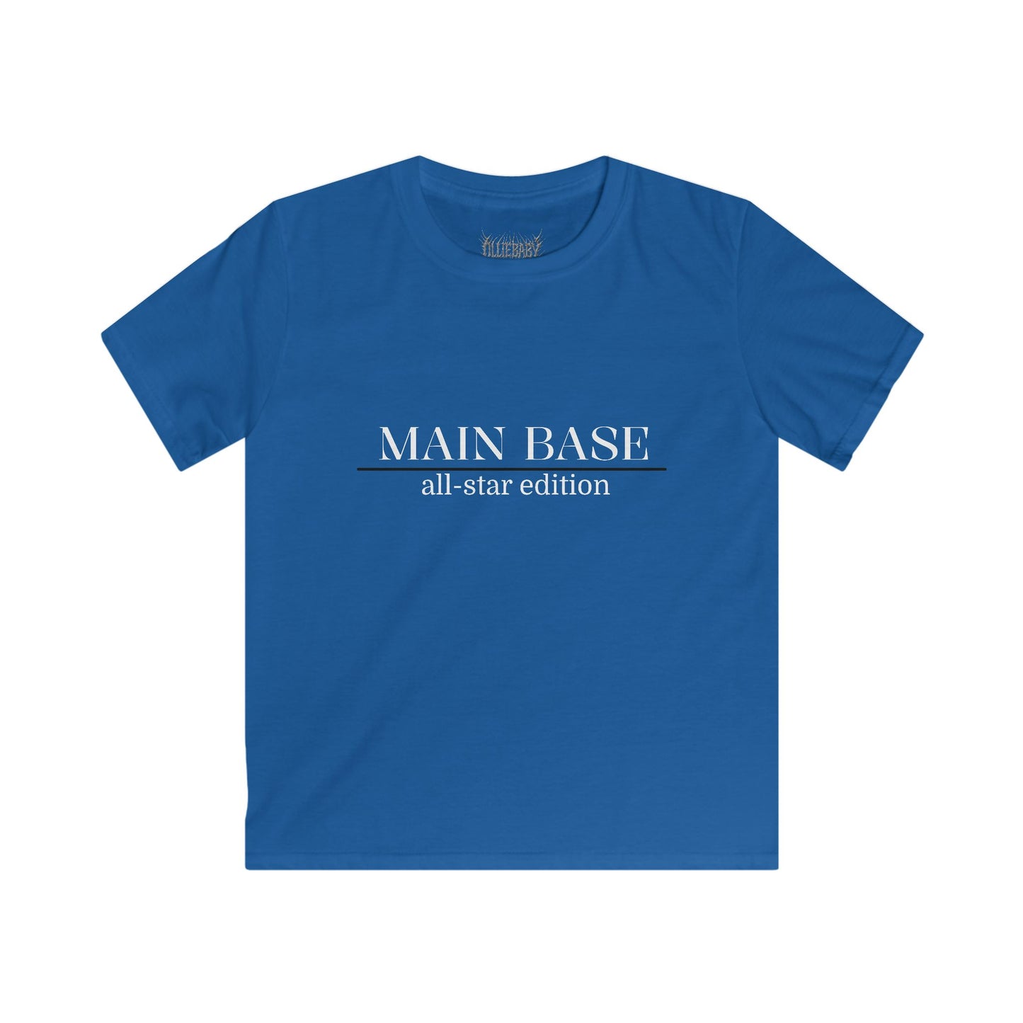 "MAIN BASE" All-Star Edition (Minimalist Athletic Youth Shirt) Kids Sizes