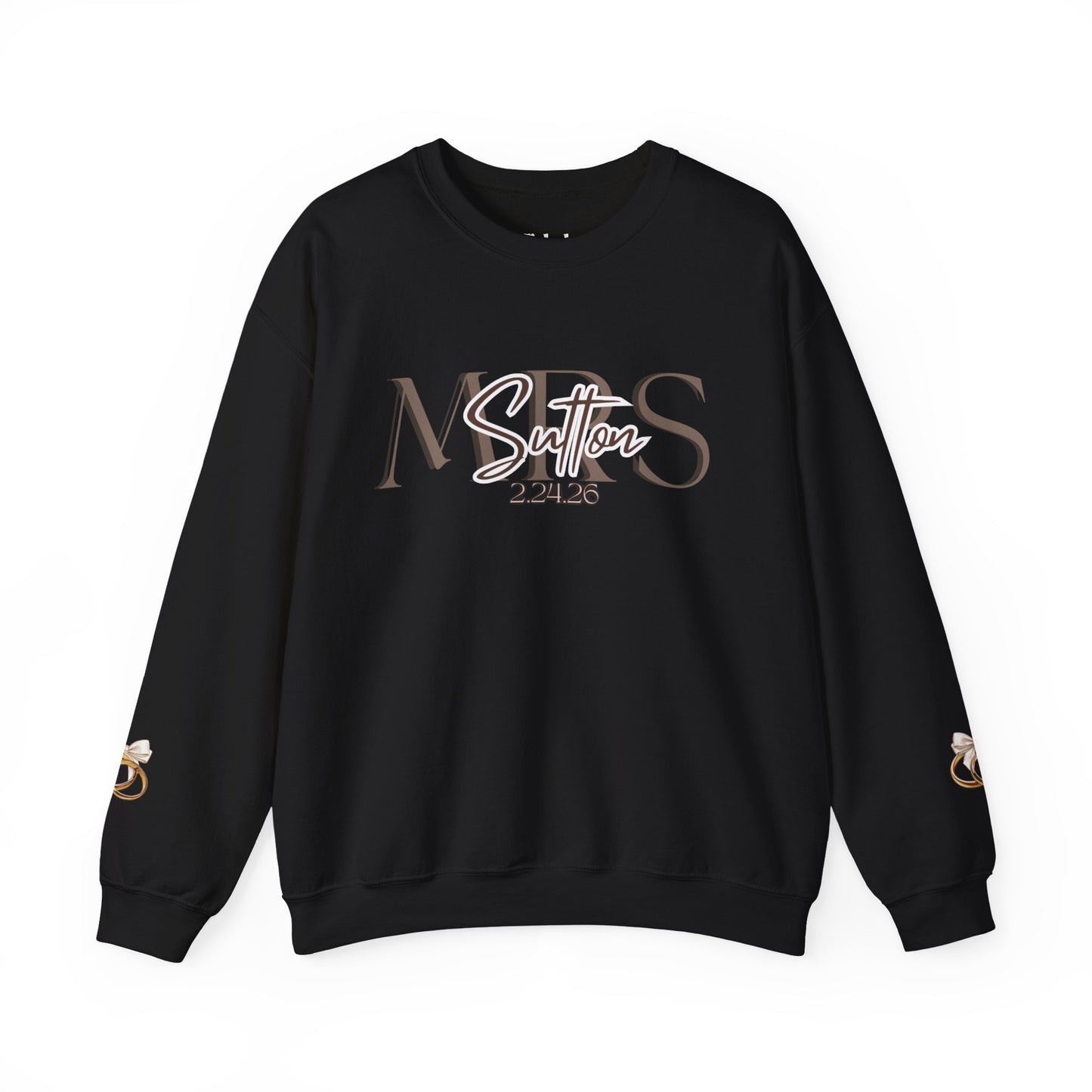 Wedding Colors Crewneck Sweatshirt, Future Wifey Bride Gift, Bridal Party, Customized Wedding Mrs. Top, Personalized Bachelorette