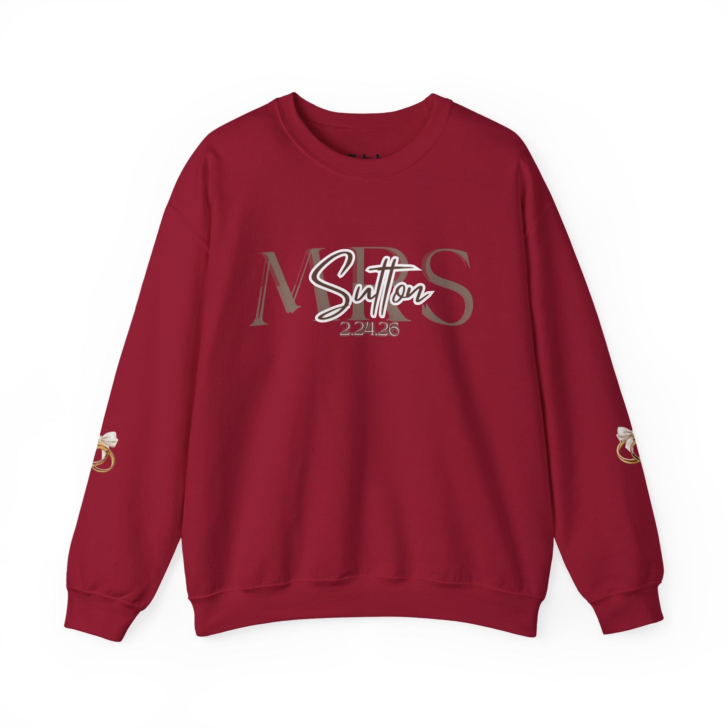 Wedding Colors Crewneck Sweatshirt, Future Wifey Bride Gift, Bridal Party, Customized Wedding Mrs. Top, Personalized Bachelorette