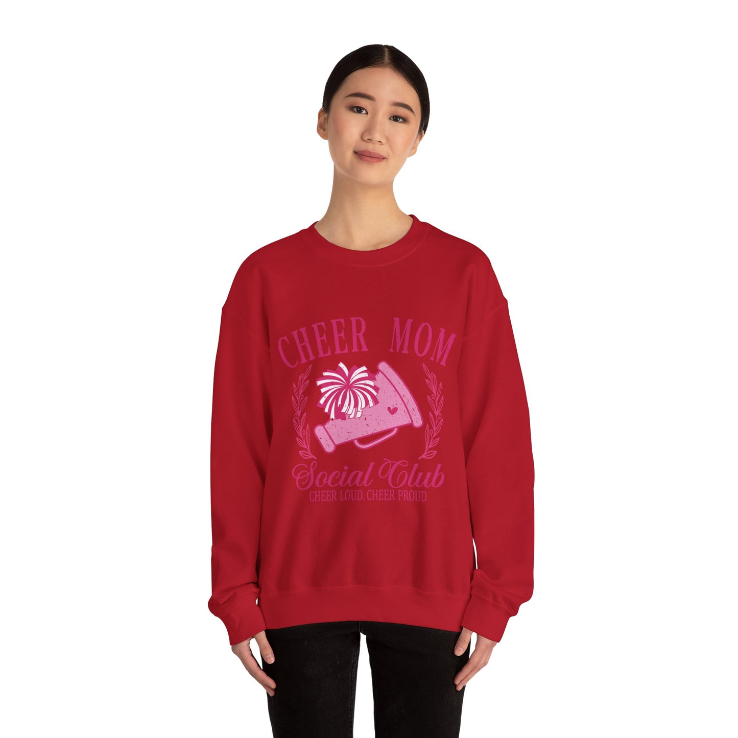 Cheer Mom Social Club Sweatshirt, Gift for Cheer Moms, Practice, Late Nights, Comp Mornings, Unisex Crewneck, Driving, Running Around