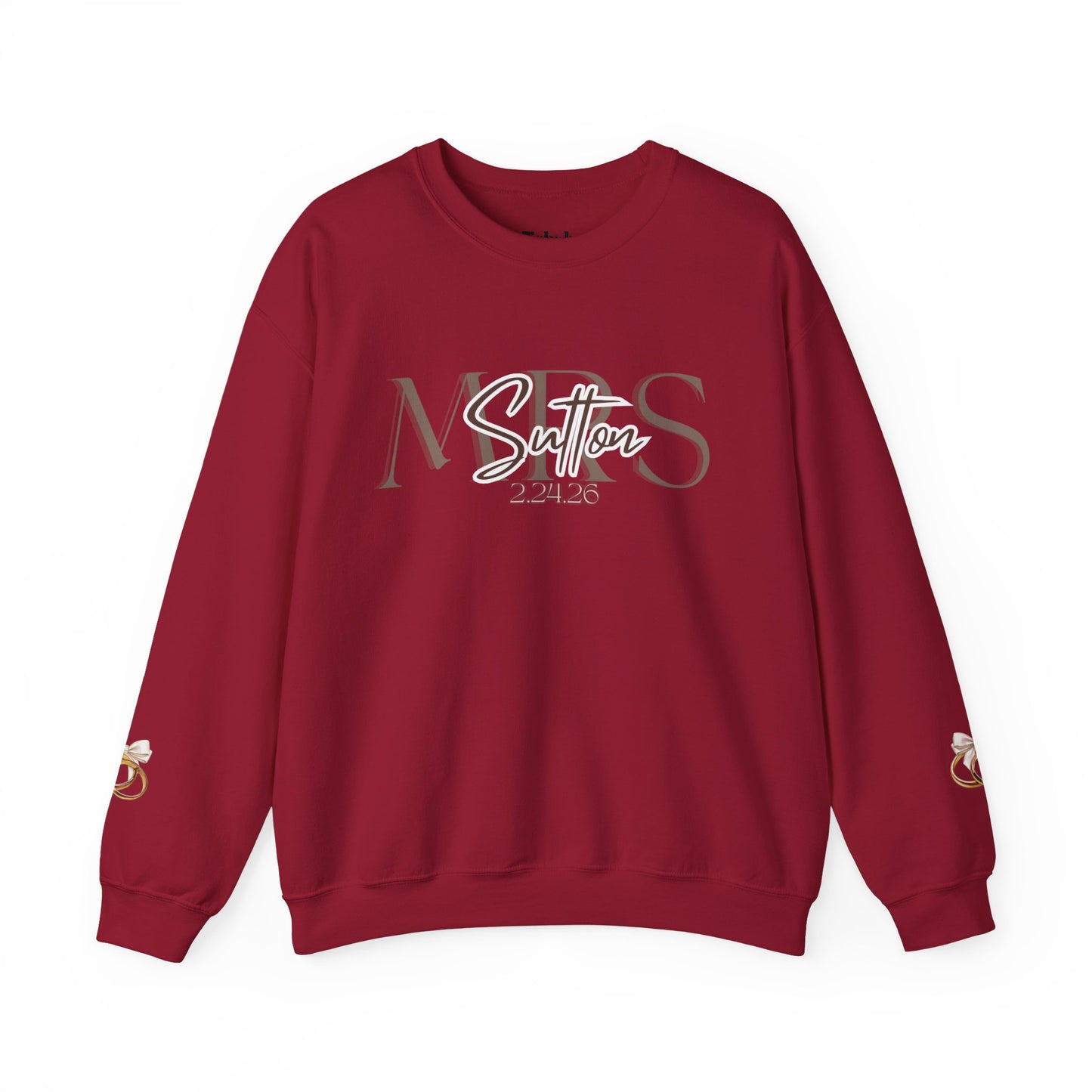 Wedding Colors Crewneck Sweatshirt, Future Wifey Bride Gift, Bridal Party, Customized Wedding Mrs. Top, Personalized Bachelorette