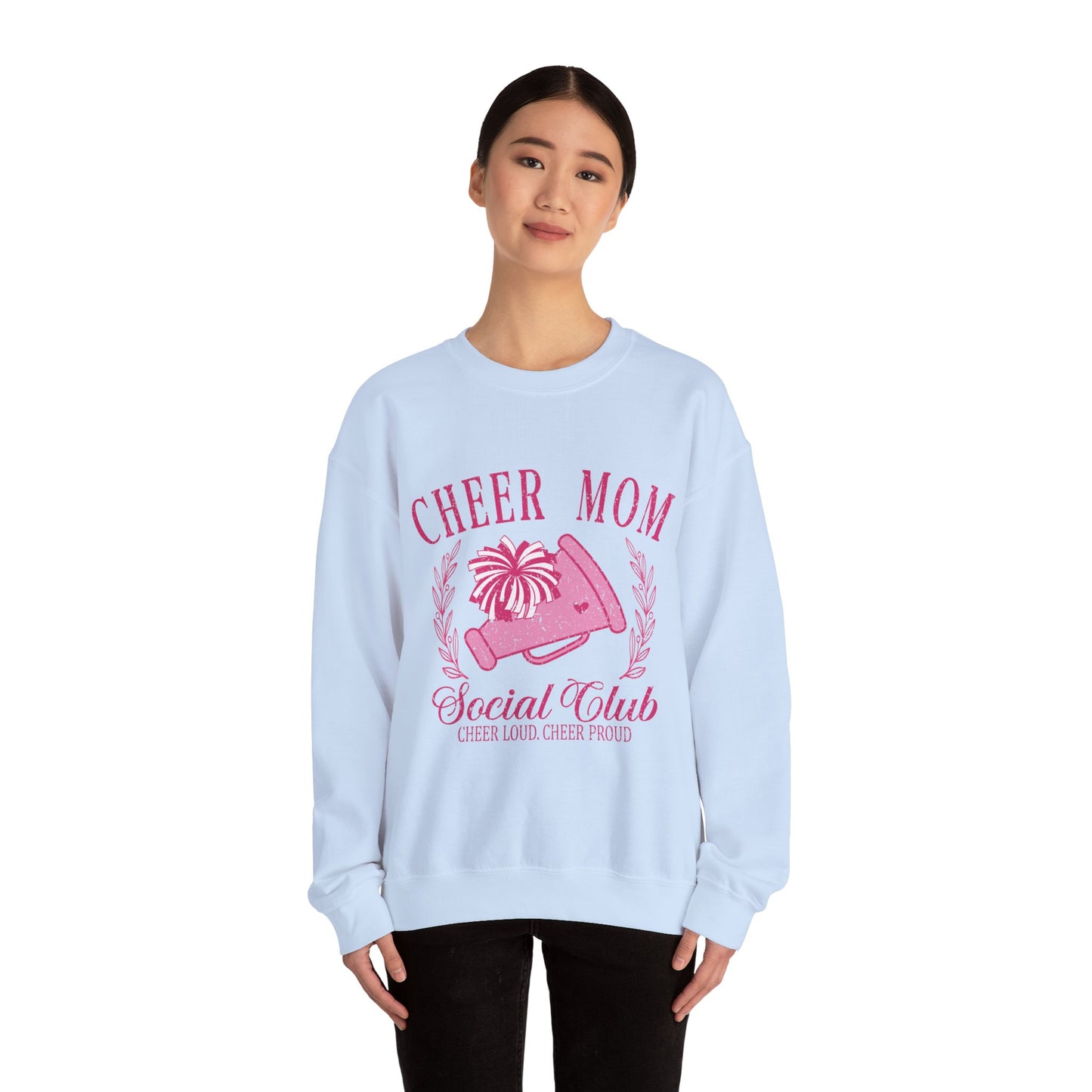 Cheer Mom Social Club Sweatshirt, Gift for Cheer Moms, Practice, Late Nights, Comp Mornings, Unisex Crewneck, Driving, Running Around