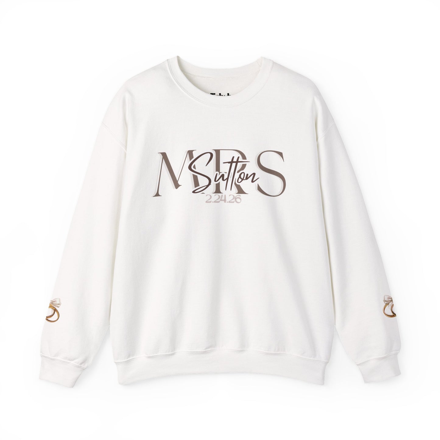 Wedding Colors Crewneck Sweatshirt, Future Wifey Bride Gift, Bridal Party, Customized Wedding Mrs. Top, Personalized Bachelorette
