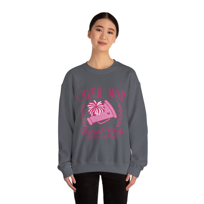 Cheer Mom Social Club Sweatshirt, Gift for Cheer Moms, Practice, Late Nights, Comp Mornings, Unisex Crewneck, Driving, Running Around