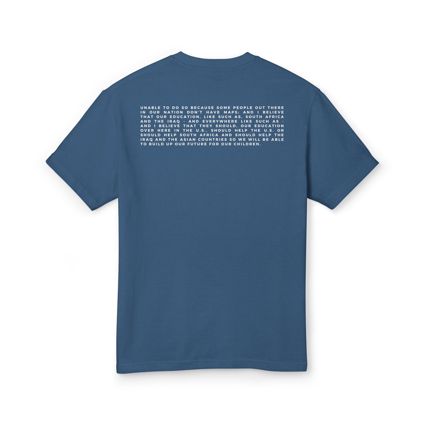 Graphic Tee, Miss Teen USA Quote T-Shirt, Relaxed Fit Cotton Tee, Patriotic America Shirt, Unisex Tee, Heavyweight Tee