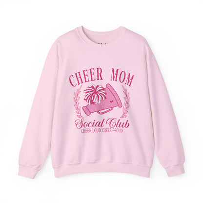 Cheer Mom Social Club Sweatshirt, Gift for Cheer Moms, Practice, Late Nights, Comp Mornings, Unisex Crewneck, Driving, Running Around
