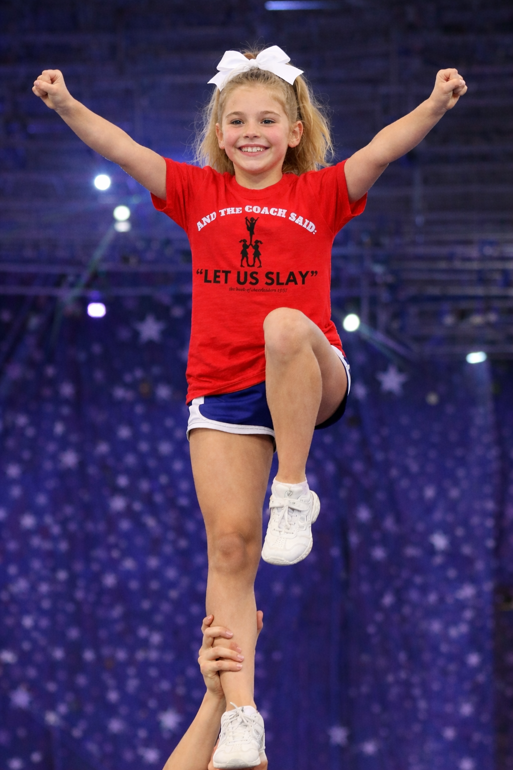 Cheerleader Kids Softstyle Tee, Let Us Slay Cheerleading T Shirt, Practice Shirt for Girls, Cheer Coach Gift, Cheerleader Team Tee