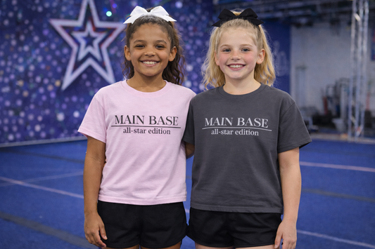 "MAIN BASE" All-Star Edition (Minimalist Athletic Youth Shirt) Kids Sizes