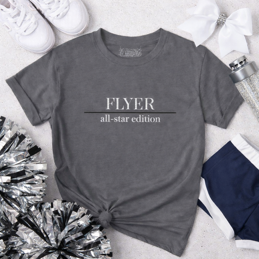 Youth All-Star Cheerleader Flyer T-Shirt — Kids Softstyle Tee