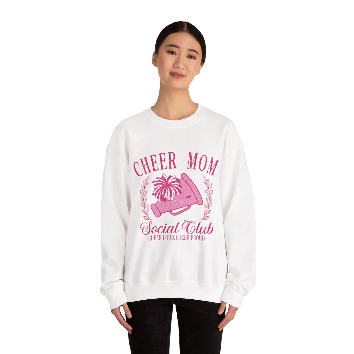 Cheer Mom Social Club Sweatshirt, Gift for Cheer Moms, Practice, Late Nights, Comp Mornings, Unisex Crewneck, Driving, Running Around