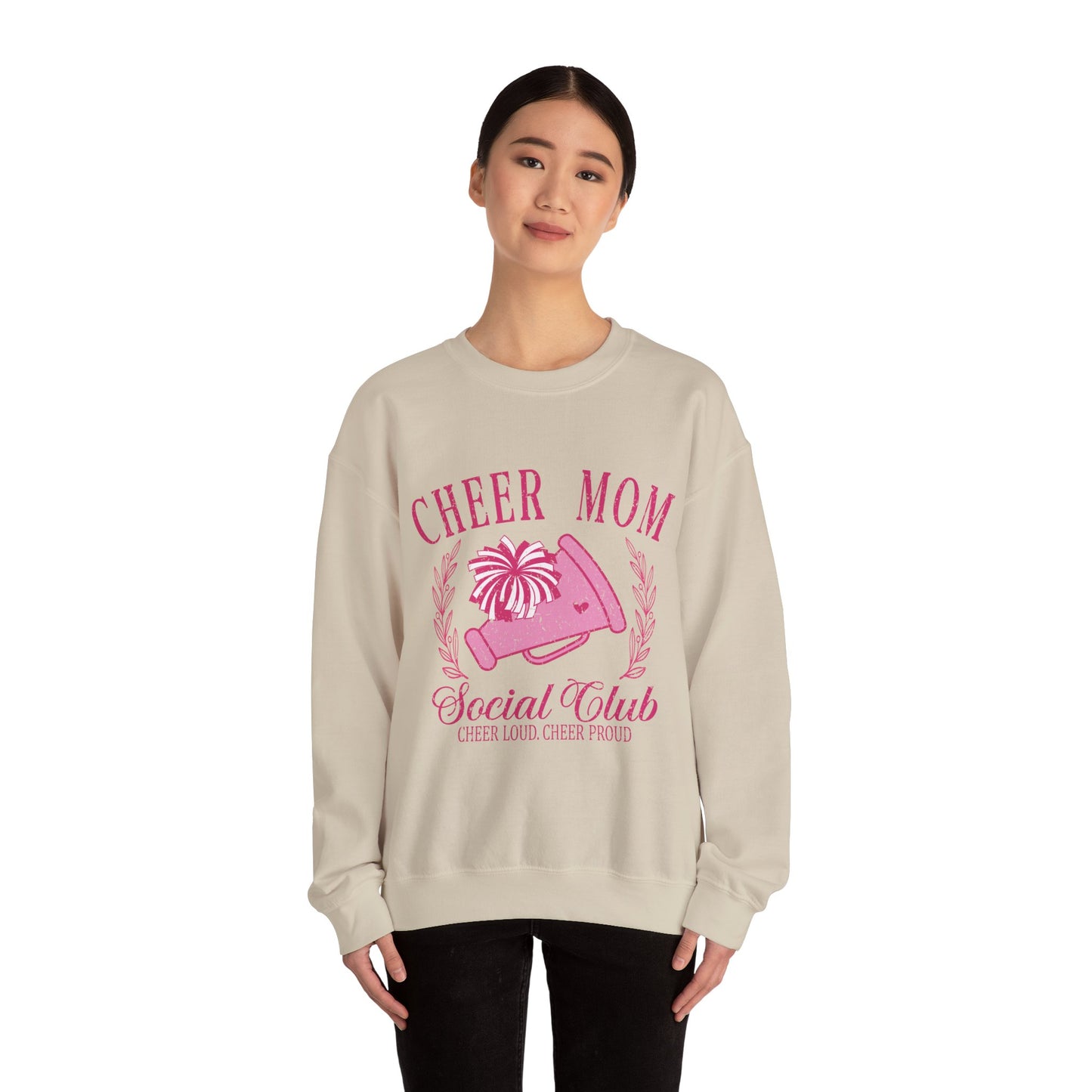 Cheer Mom Social Club Sweatshirt, Gift for Cheer Moms, Practice, Late Nights, Comp Mornings, Unisex Crewneck, Driving, Running Around