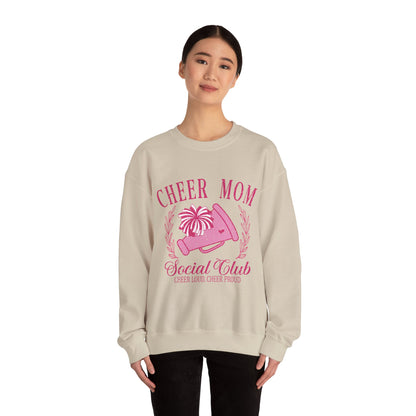 Cheer Mom Social Club Sweatshirt, Gift for Cheer Moms, Practice, Late Nights, Comp Mornings, Unisex Crewneck, Driving, Running Around