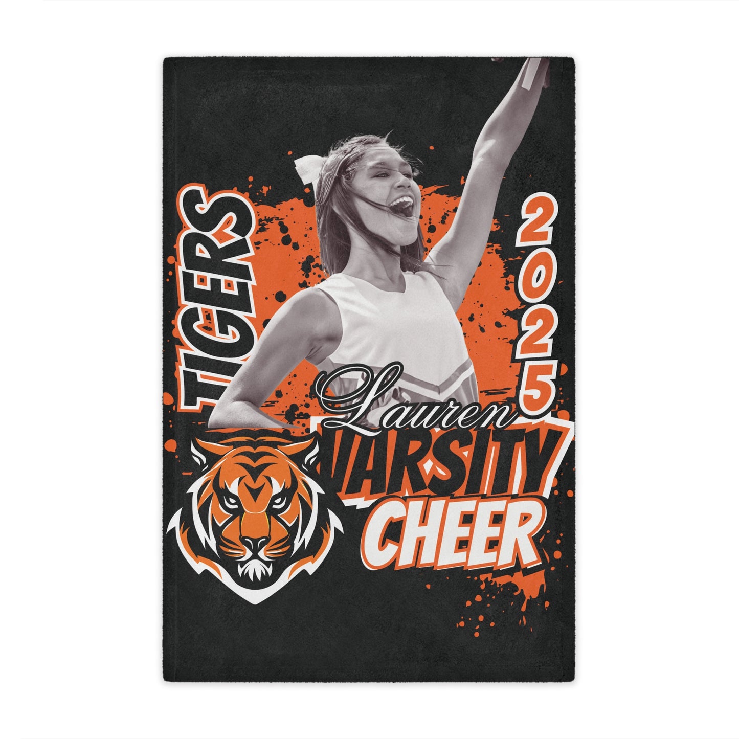 Athlete Stadium Blanket, Personalized Sports Team Throw, Custom Fan Fleece, Game Day Gift, Cozy Winter Blanket