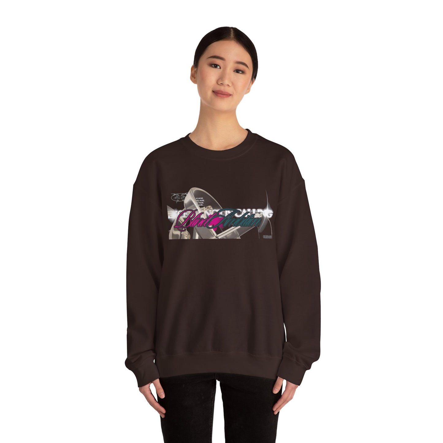 Blind Ambition (Excellence is Calling) Unisex Crewneck Sweatshirt, Trendy Streetwear, Comfy Gift for Friends, Everyday Casual Wear, Stylish