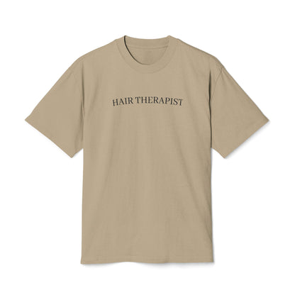 Hair Therapist Heavy Faded Tee, Funny T-Shirt, Gifts for Hairdressers, Unisex Graphic Tee, Casual Wear, Birthday Gift