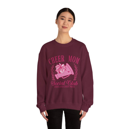 Cheer Mom Social Club Sweatshirt, Gift for Cheer Moms, Practice, Late Nights, Comp Mornings, Unisex Crewneck, Driving, Running Around