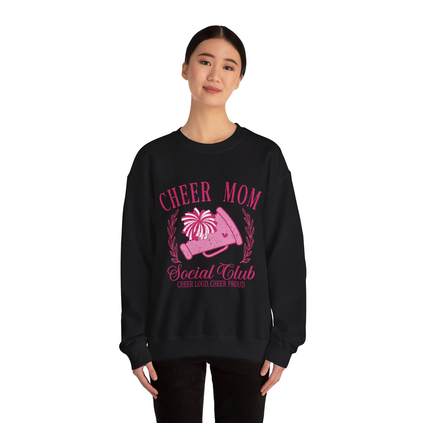Cheer Mom Social Club Sweatshirt, Gift for Cheer Moms, Practice, Late Nights, Comp Mornings, Unisex Crewneck, Driving, Running Around