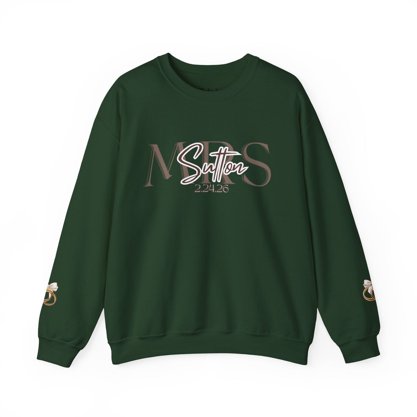 Wedding Colors Crewneck Sweatshirt, Future Wifey Bride Gift, Bridal Party, Customized Wedding Mrs. Top, Personalized Bachelorette
