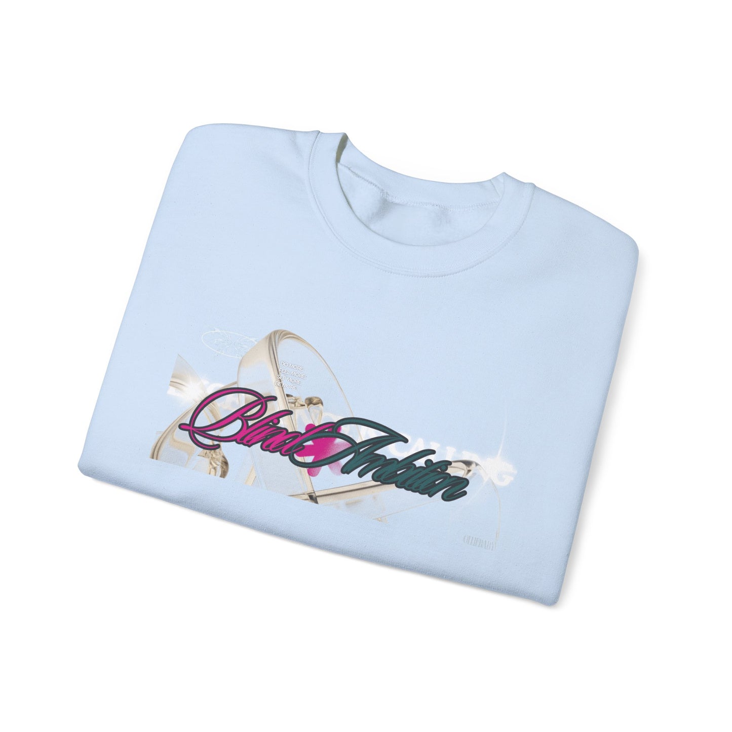 Blind Ambition (Excellence is Calling) Unisex Crewneck Sweatshirt, Trendy Streetwear, Comfy Gift for Friends, Everyday Casual Wear, Stylish
