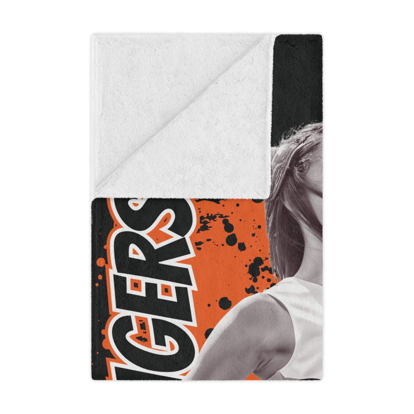 Athlete Stadium Blanket, Personalized Sports Team Throw, Custom Fan Fleece, Game Day Gift, Cozy Winter Blanket