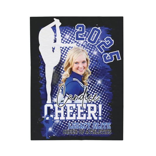 Blanket, Personalized Cheerleader Blanket with Color Photo, Custom Photo Fleece Throw, Sports Team Gift, Cheerleader Blanket, Cheer Gift