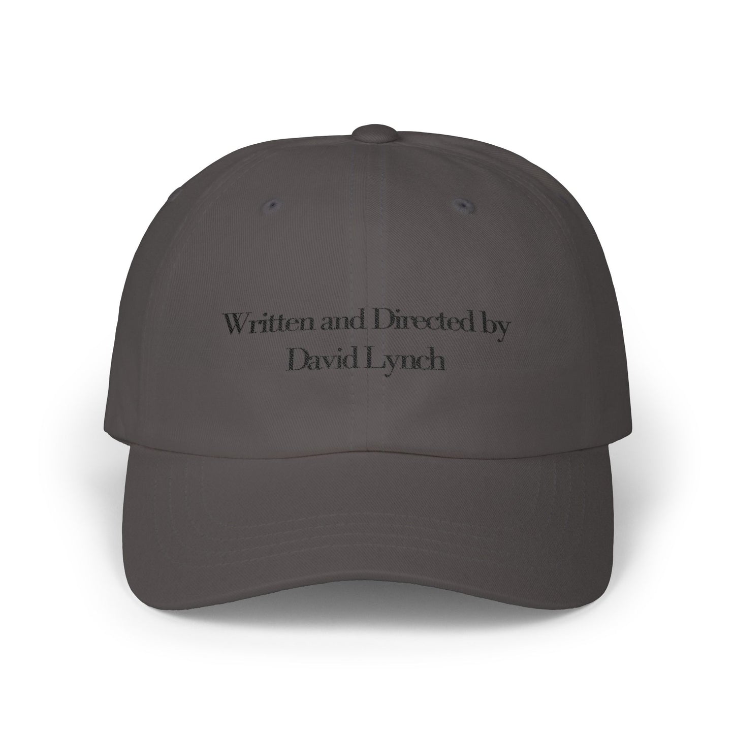 Embroidered Dad Cap, David Lynch Inspired Hat, Minimalist Baseball Cap, Retro Hipster Cap, Creative Visionary Gift, Black Dad Hat