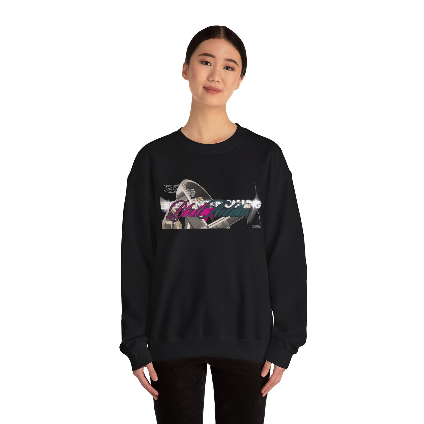 Blind Ambition (Excellence is Calling) Unisex Crewneck Sweatshirt, Trendy Streetwear, Comfy Gift for Friends, Everyday Casual Wear, Stylish
