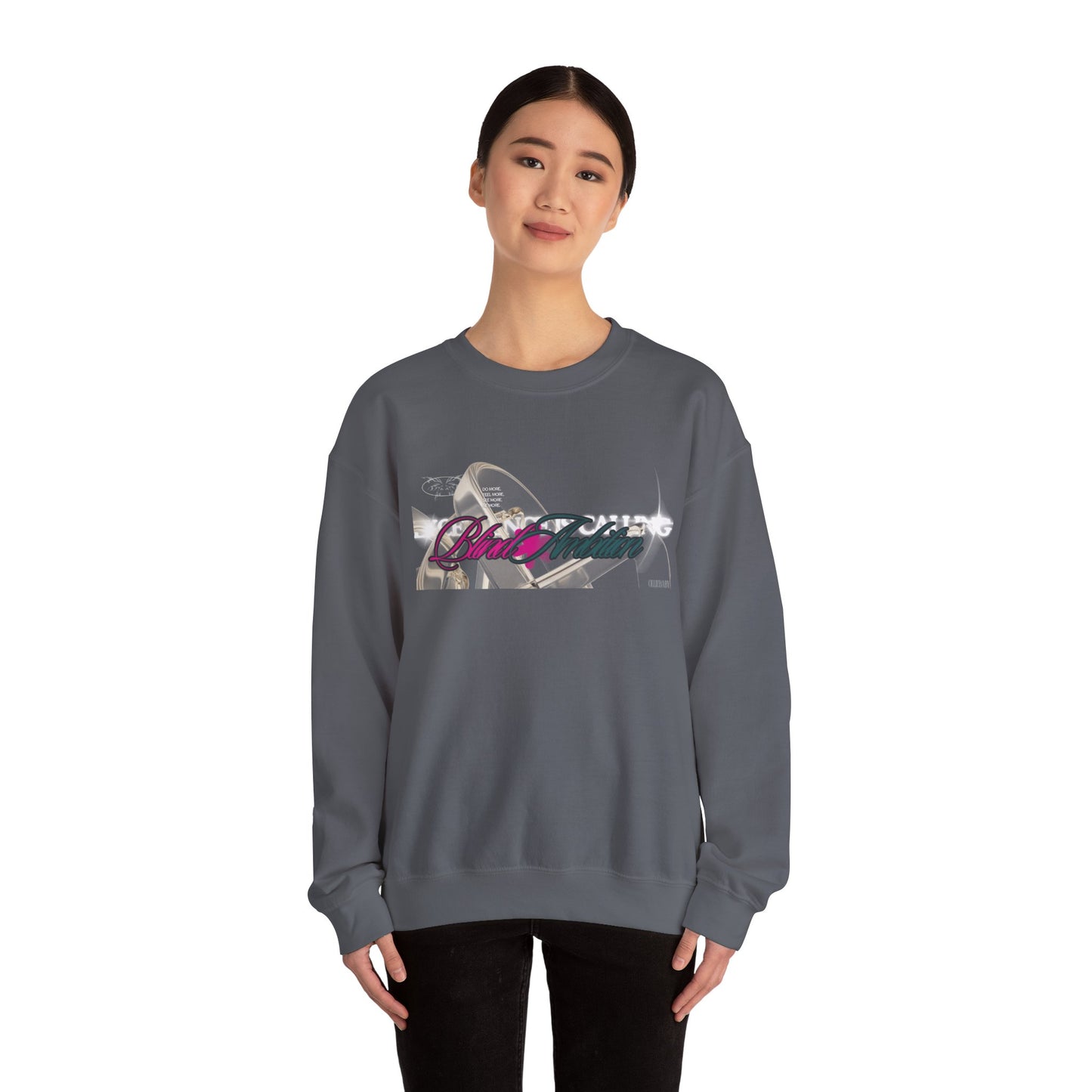 Blind Ambition (Excellence is Calling) Unisex Crewneck Sweatshirt, Trendy Streetwear, Comfy Gift for Friends, Everyday Casual Wear, Stylish