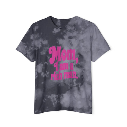 Playful Women's Baby Tee - "Mom, I am a rich man", Cute Graphic Shirt for Moms, Casual Wear, Birthday Gift, Mother's Day, Fun Humor Tee,
