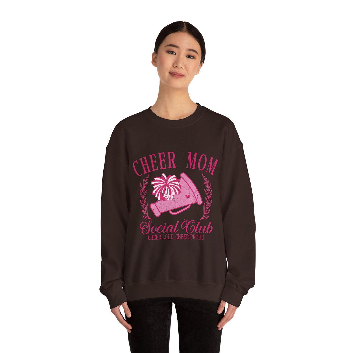 Cheer Mom Social Club Sweatshirt, Gift for Cheer Moms, Practice, Late Nights, Comp Mornings, Unisex Crewneck, Driving, Running Around