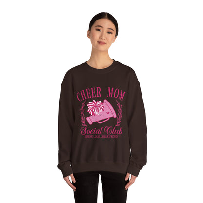 Cheer Mom Social Club Sweatshirt, Gift for Cheer Moms, Practice, Late Nights, Comp Mornings, Unisex Crewneck, Driving, Running Around