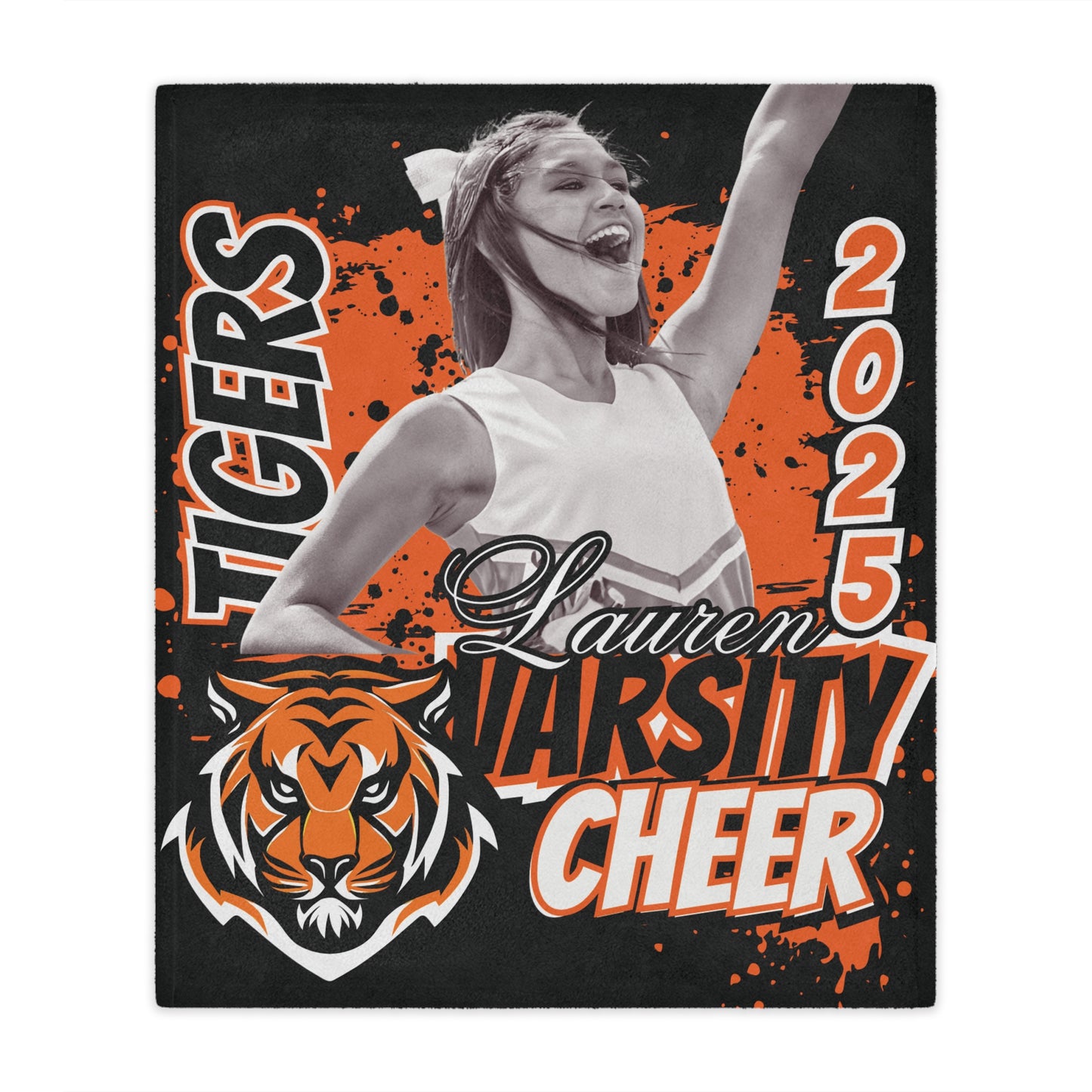 Athlete Stadium Blanket, Personalized Sports Team Throw, Custom Fan Fleece, Game Day Gift, Cozy Winter Blanket