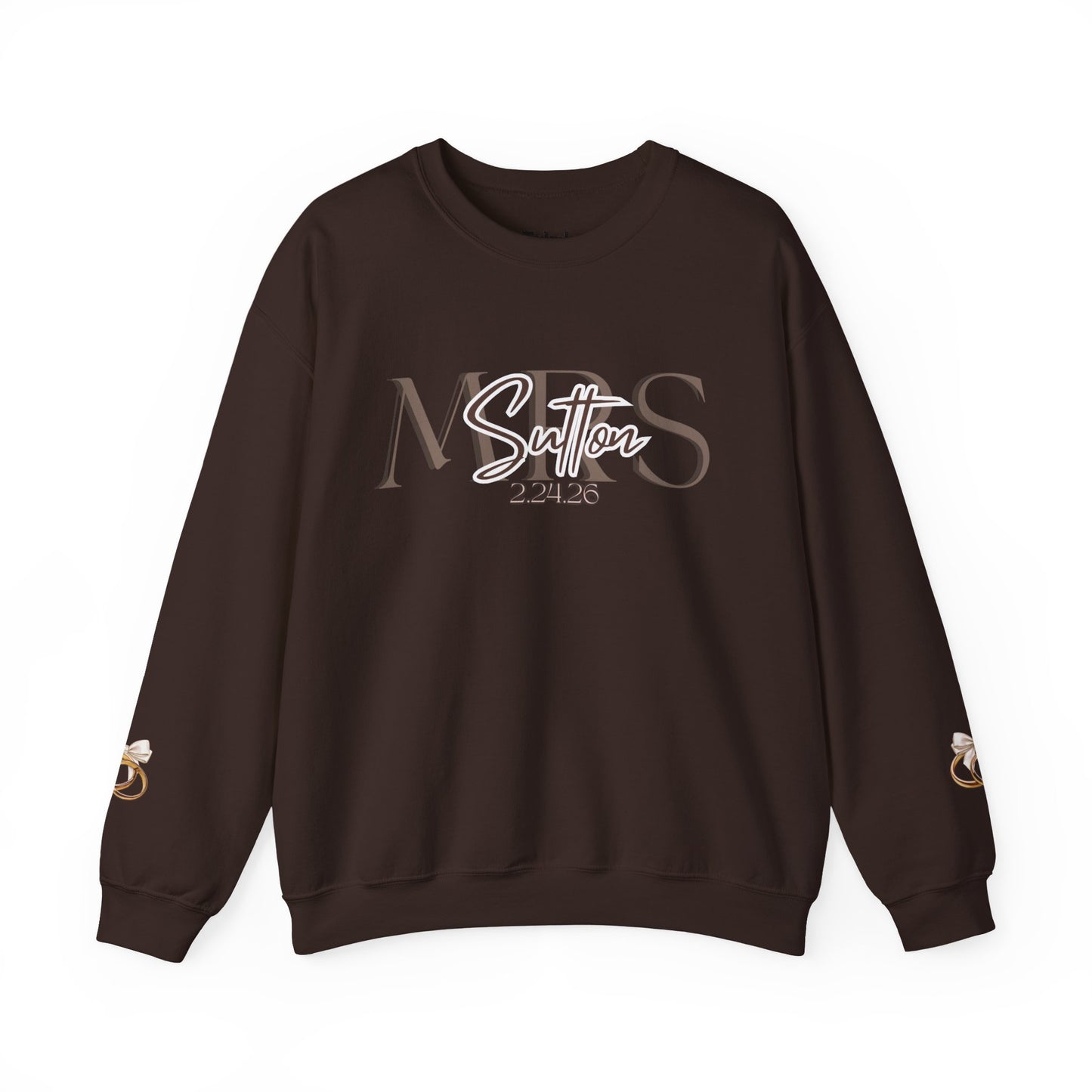 Wedding Colors Crewneck Sweatshirt, Future Wifey Bride Gift, Bridal Party, Customized Wedding Mrs. Top, Personalized Bachelorette