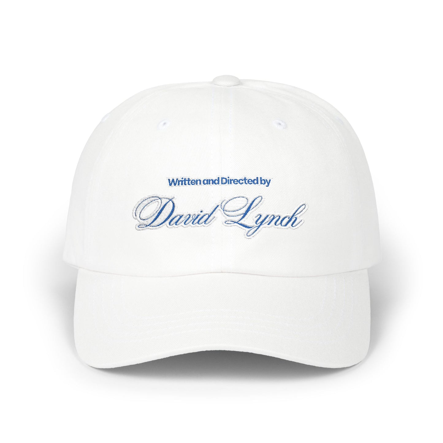 Embroidered Dad Cap, David Lynch Inspired Hat, Minimalist Baseball Cap, Retro Hipster Cap, Creative Visionary Gift, Black Dad Hat