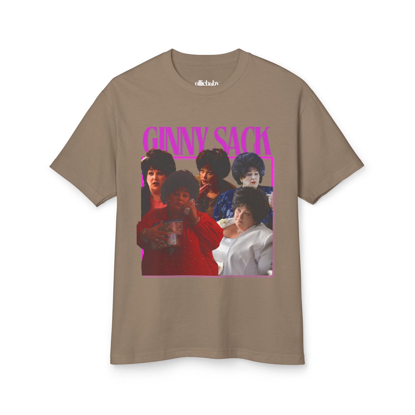 The Sopranos Collection - Ginny Sack Tee, Relaxed Fit Unisex Cotton Top