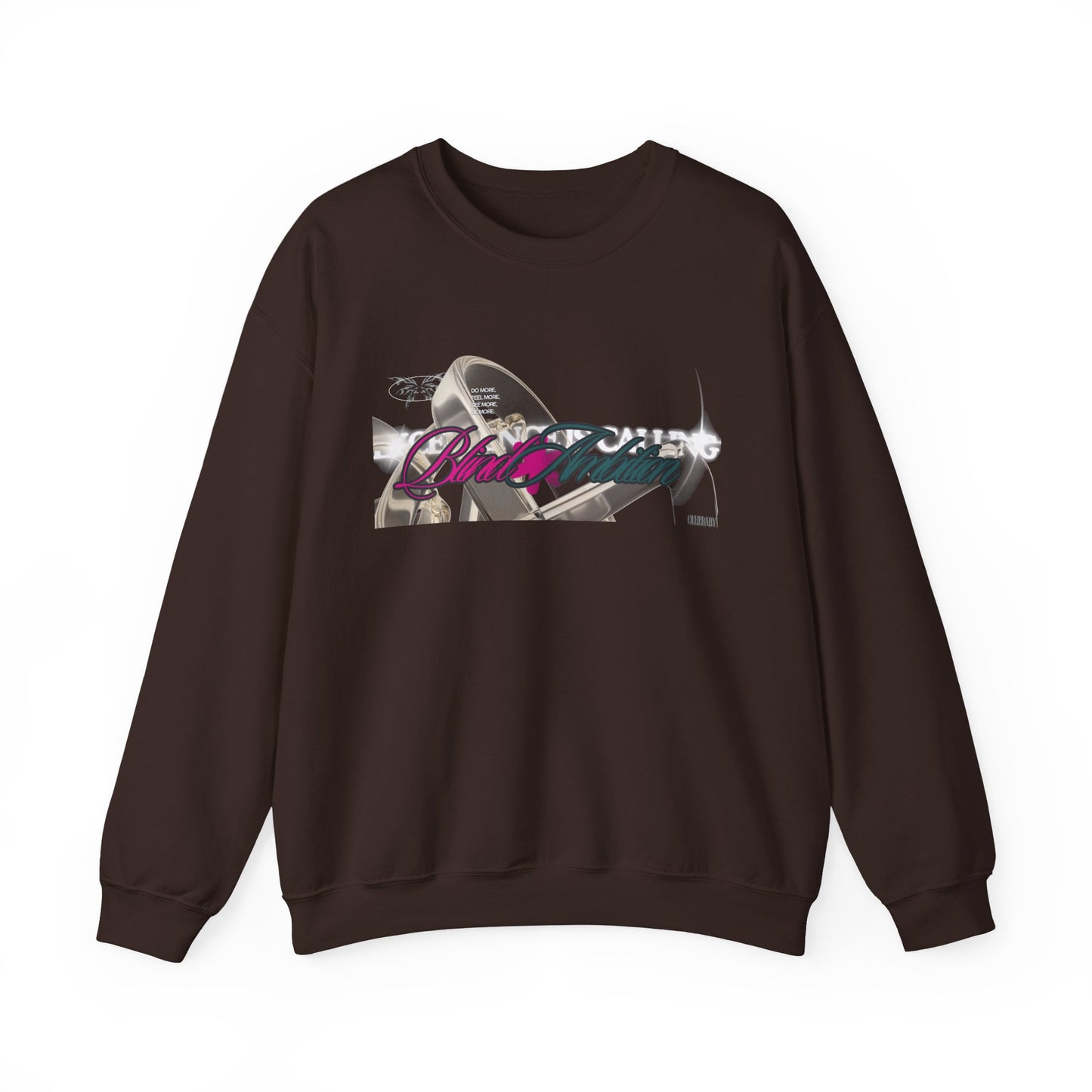 Blind Ambition (Excellence is Calling) Unisex Crewneck Sweatshirt, Trendy Streetwear, Comfy Gift for Friends, Everyday Casual Wear, Stylish